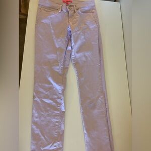 Lilly Pulitzer Cropped Lavender Denim Jean Pant